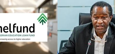 NELFUND Logo and Akintunde Sawyerr, the Managing Director - The Times of Abuja
