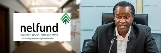 NELFUND Logo and Akintunde Sawyerr, the Managing Director - The Times of Abuja